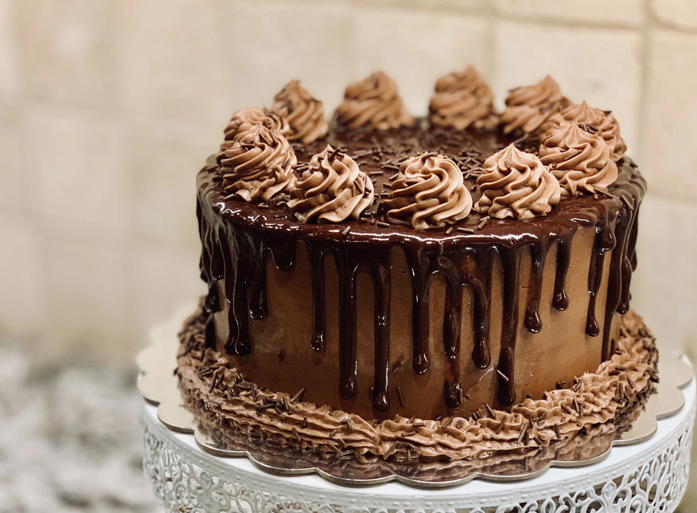 Gâteau chocolat, ganache & grand plaisir