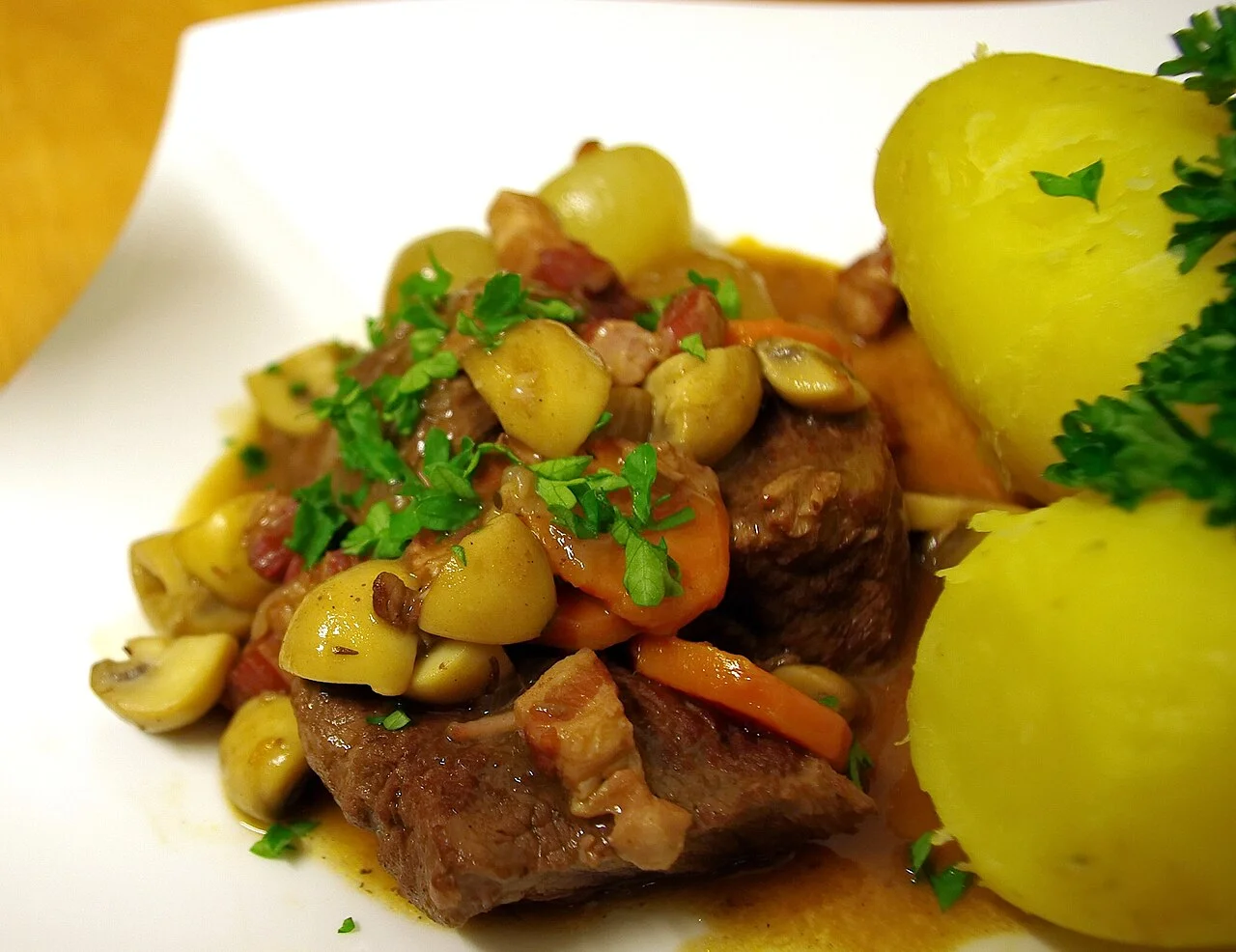 Bœuf bourguignon à la cocotte