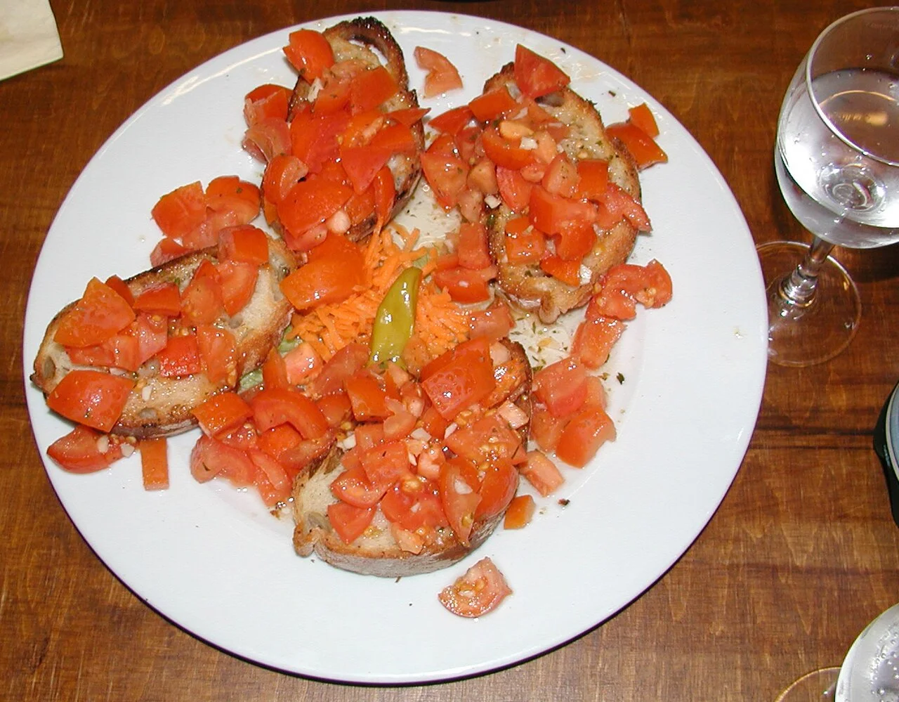 Bruschettas à la tomate & basilic