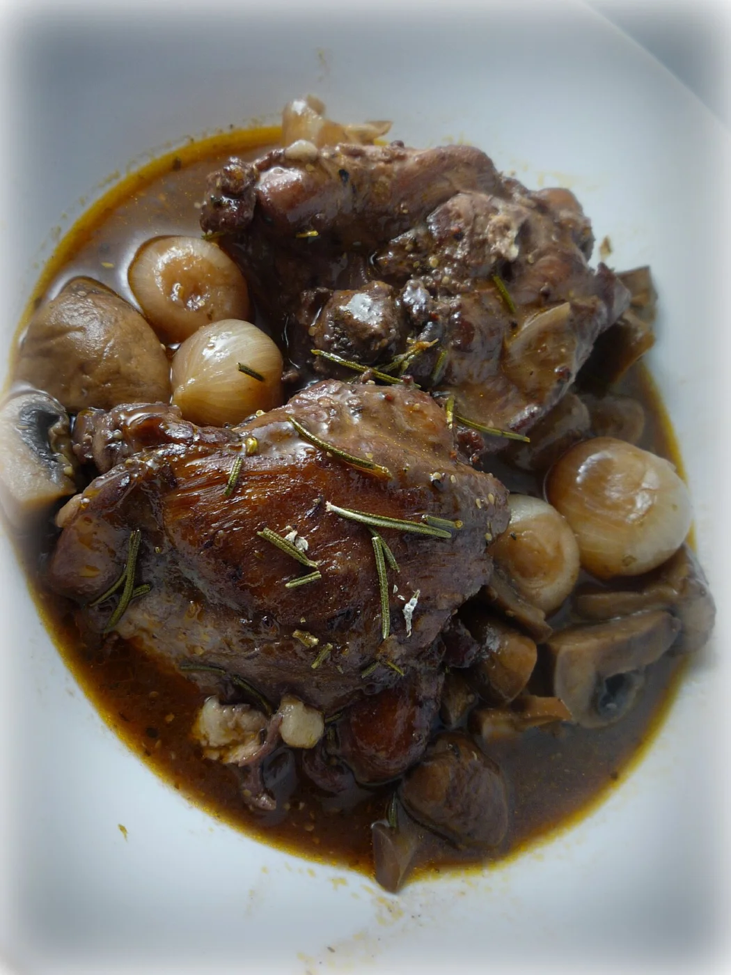 Coq au vin à la cocotte