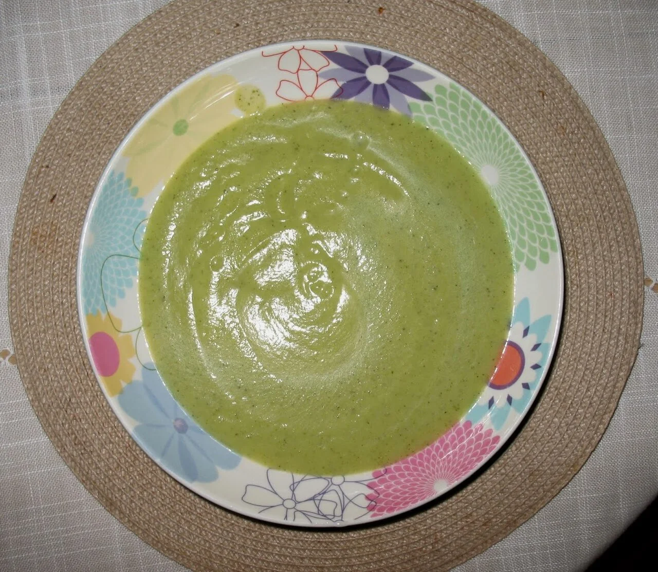 Velouté de courgettes au fromage frais